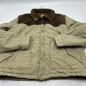 Vintage 1970s Christopher Hart Men’s Khaki Jacket Size 2XLT BUT FIT LIKE XL